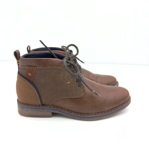 Freeman Boys Brown Leather Ankle Boots
